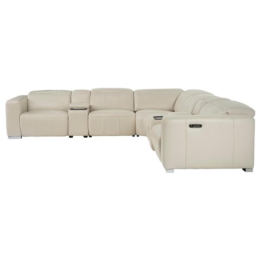 Samar Leather Power Reclining Sectional with 7PCS/3PWR alternate image, 4 of 13 images.