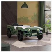 OFF-Road Green Twin Car Bed w/Mattress  alternate image 1 of 4 images.