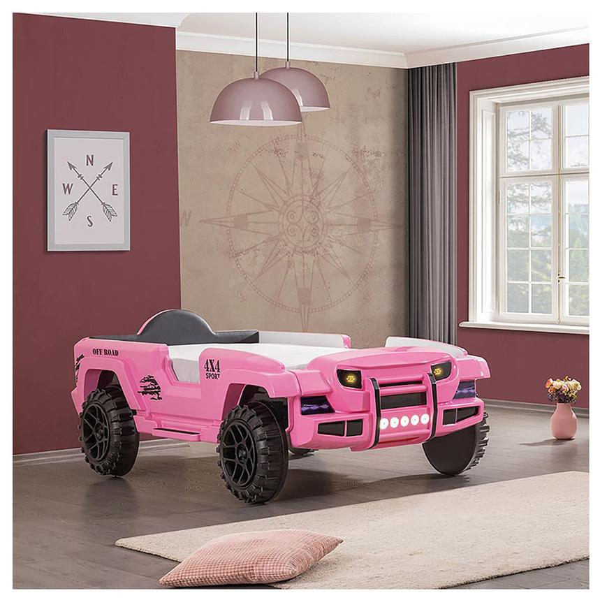 Pink car 2024 bed twin