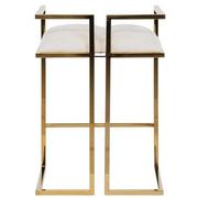 Dixie White/Gold Counter Stool  alternate image, 5 of 8 images.