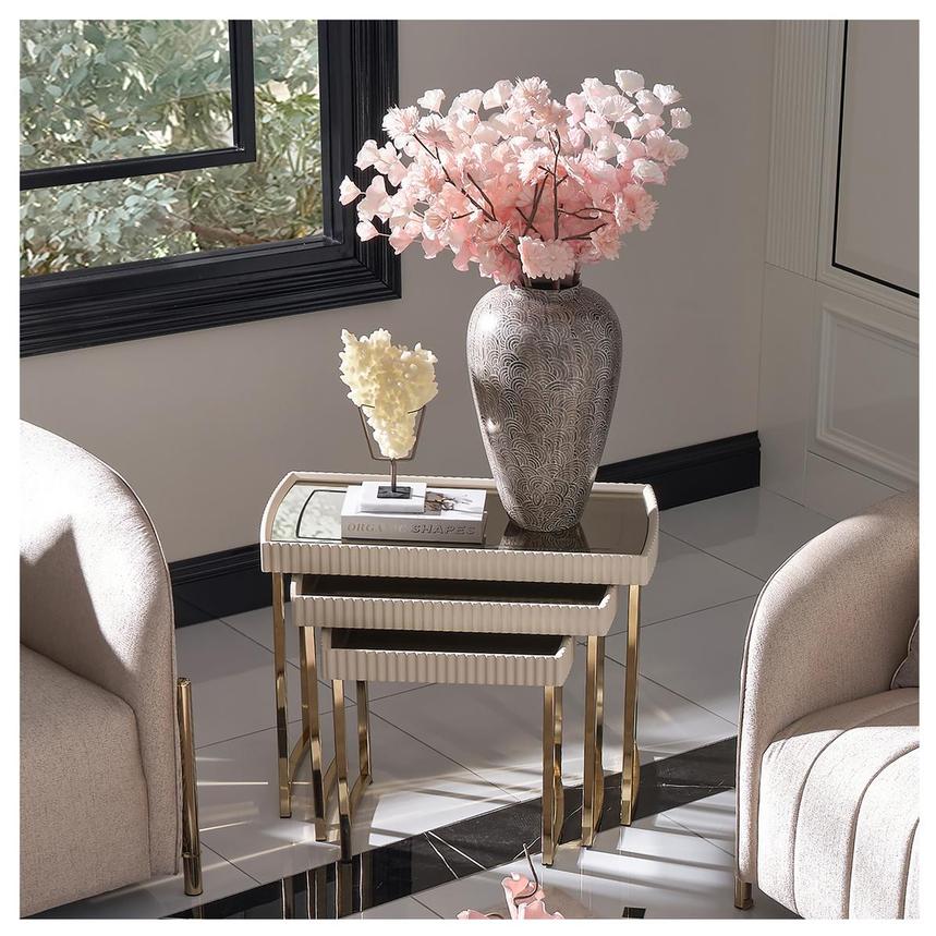 Lainey Cream Nesting Tables Set of 3 alternate image, 2 of 9 images.