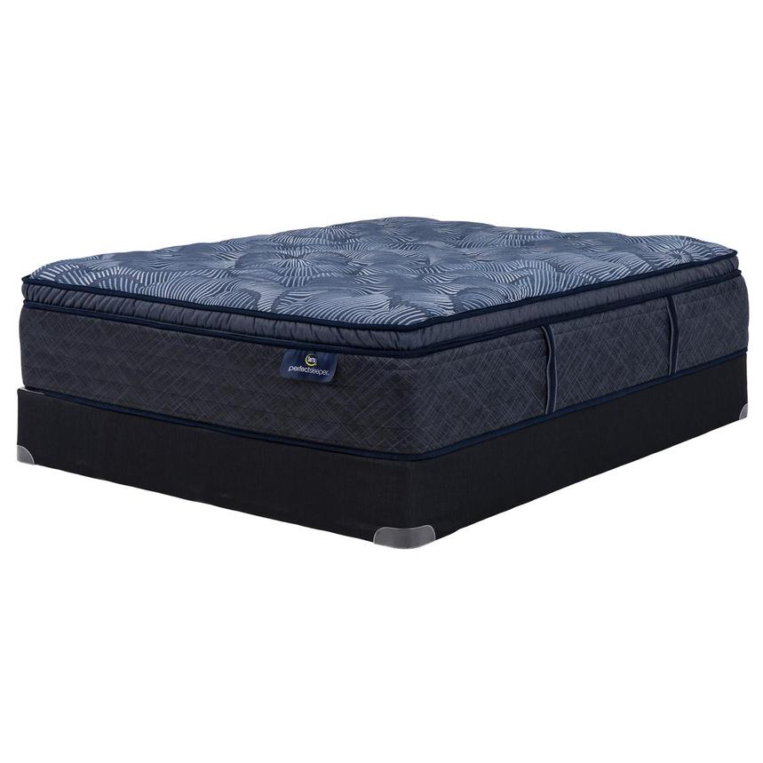 Cobalt Calm PT Plush Queen Mattress w/Regular Foundation by Serta