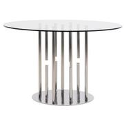 Cascada Silver Round Dining Table  main image, 1 of 6 images.