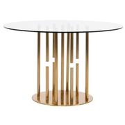 Cascada Gold Round Dining Table  main image, 1 of 6 images.