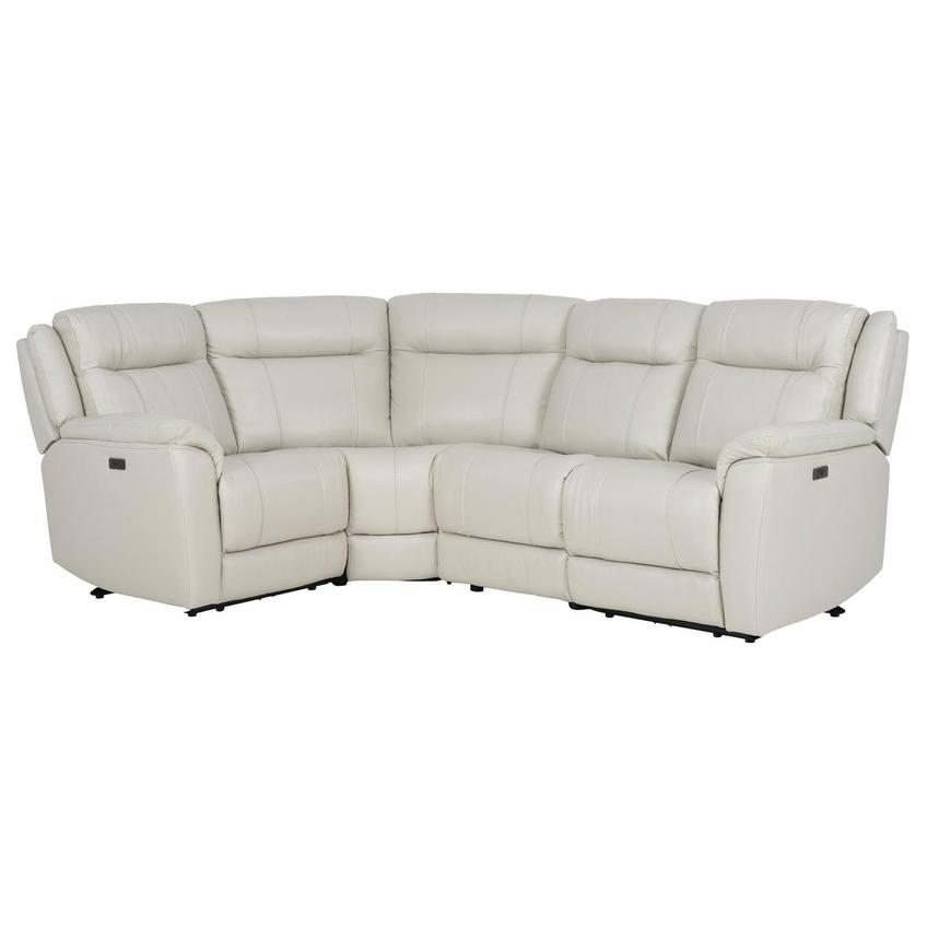 Samuel Leather Power Reclining Sectional with 4PCS/2PWR  main image, 1 of 8 images.