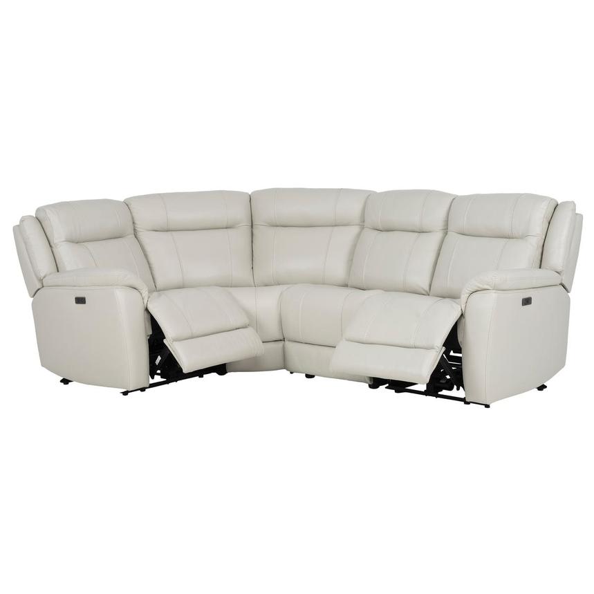 Samuel Leather Power Reclining Sectional with 4PCS/2PWR alternate image, 2 of 8 images.