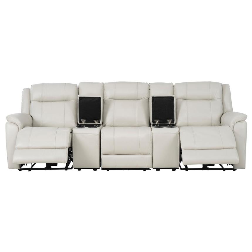 Samuel Home Theater Leather Seating with 5PCS/2PWR alternate image, 2 of 9 images.