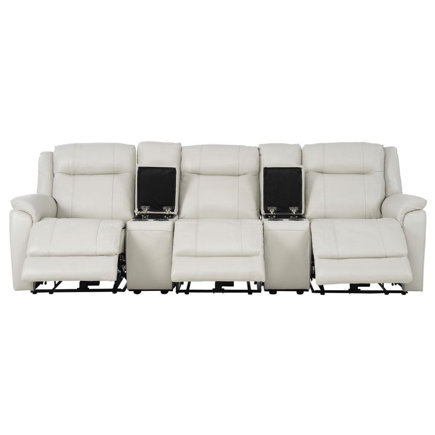 Samuel Home Theater Leather Seating with 5PCS/3PWR alternate image, 2 of 9 images.