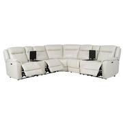 Samuel Leather Power Reclining Sectional with 7PCS/3PWR  alternate image, 3 of 11 images.
