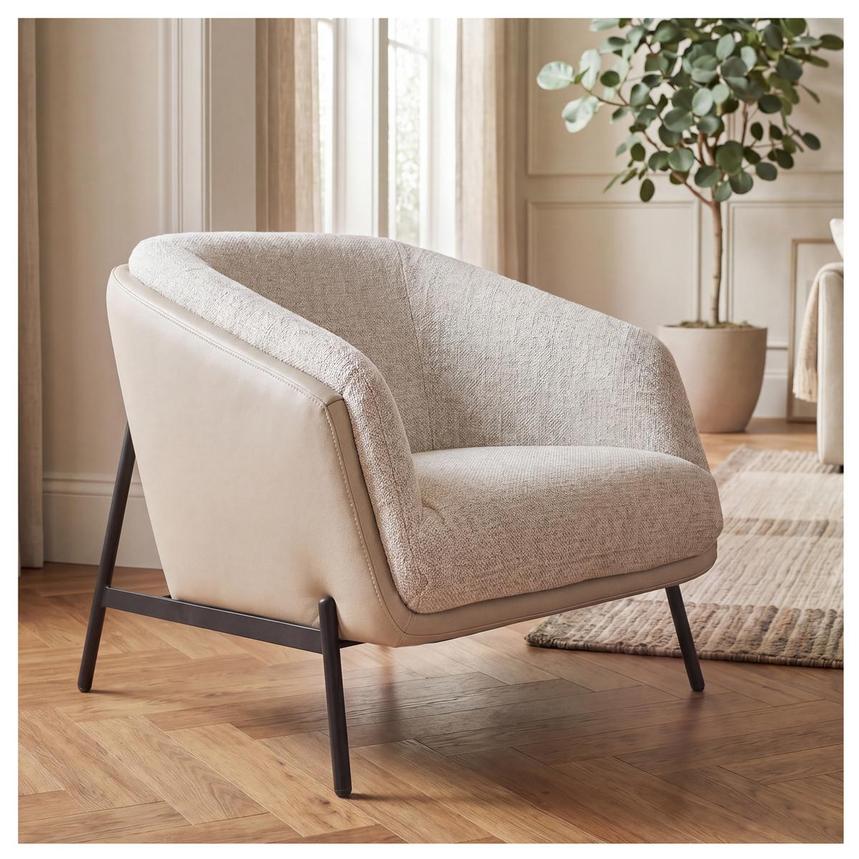 Sabrina II Cream Accent Chair alternate image, 2 of 9 images.