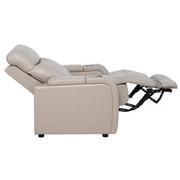 Neptune Gray Leather Power Recliner  alternate image, 6 of 16 images.