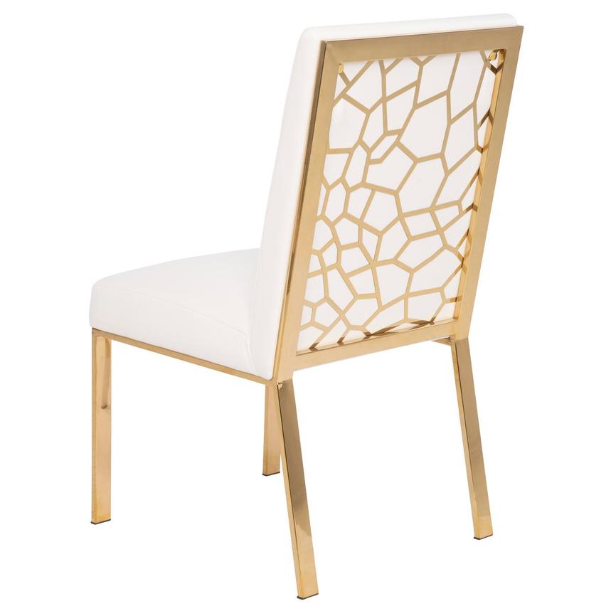 Wellington White/Gold Side Chair  main image, 1 of 8 images.