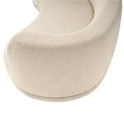 Rhea Cream Swivel Sofa  alternate image, 11 of 13 images.