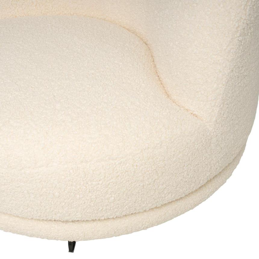 Rhea Cream Swivel Chair  alternate image, 8 of 10 images.
