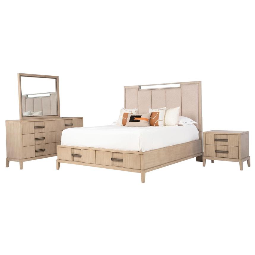 Malaga 4-Piece Queen Bedroom Set  main image, 1 of 6 images.