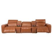 Chai Home Theater Leather Seating with 5PCS/2PWR  alternate image, 2 of 10 images.