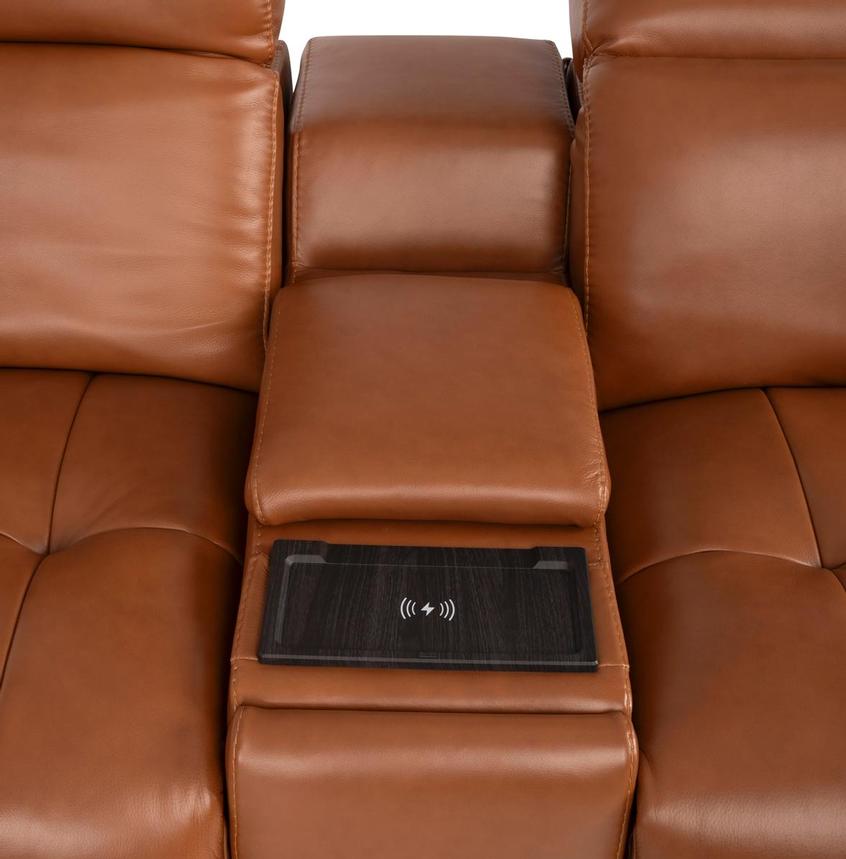 Chai Leather Power Reclining Sectional with 7PCS/3PWR  alternate image, 6 of 12 images.