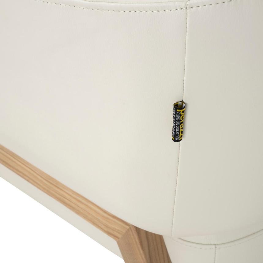 Giada White Leather Accent Chair  alternate image, 10 of 10 images.