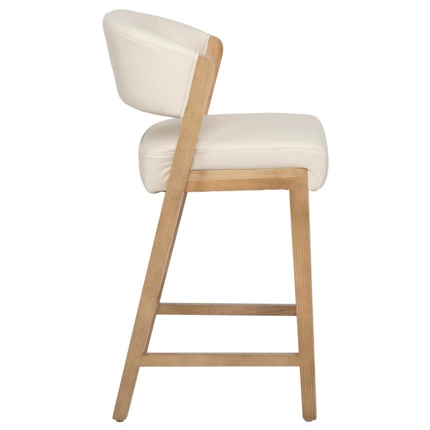 Kayla Taupe Leather Counter Stool alternate image, 4 of 10 images.