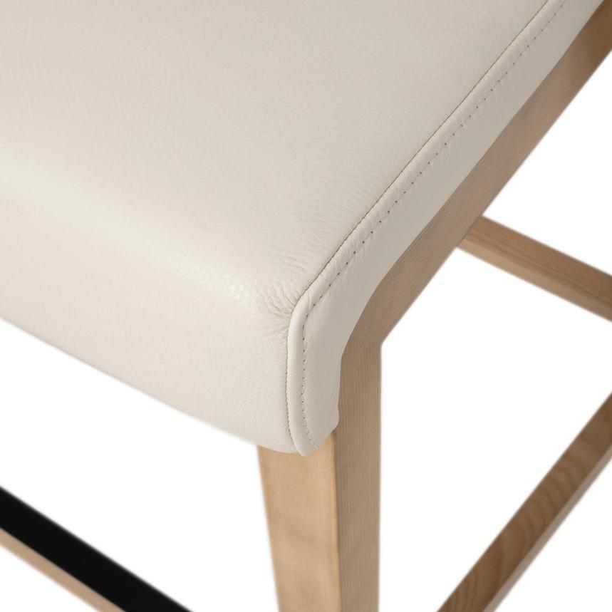 Kayla Taupe Leather Counter Stool alternate image, 9 of 10 images.
