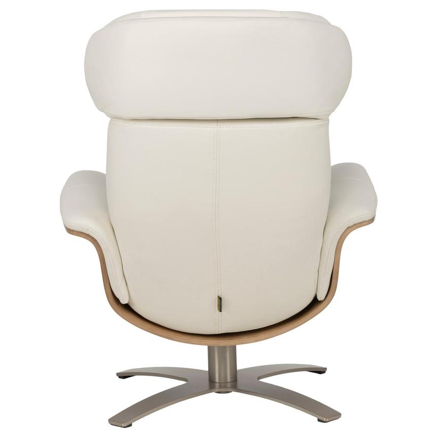 Fabrizio White Leather Accent Chair alternate image, 6 of 13 images.