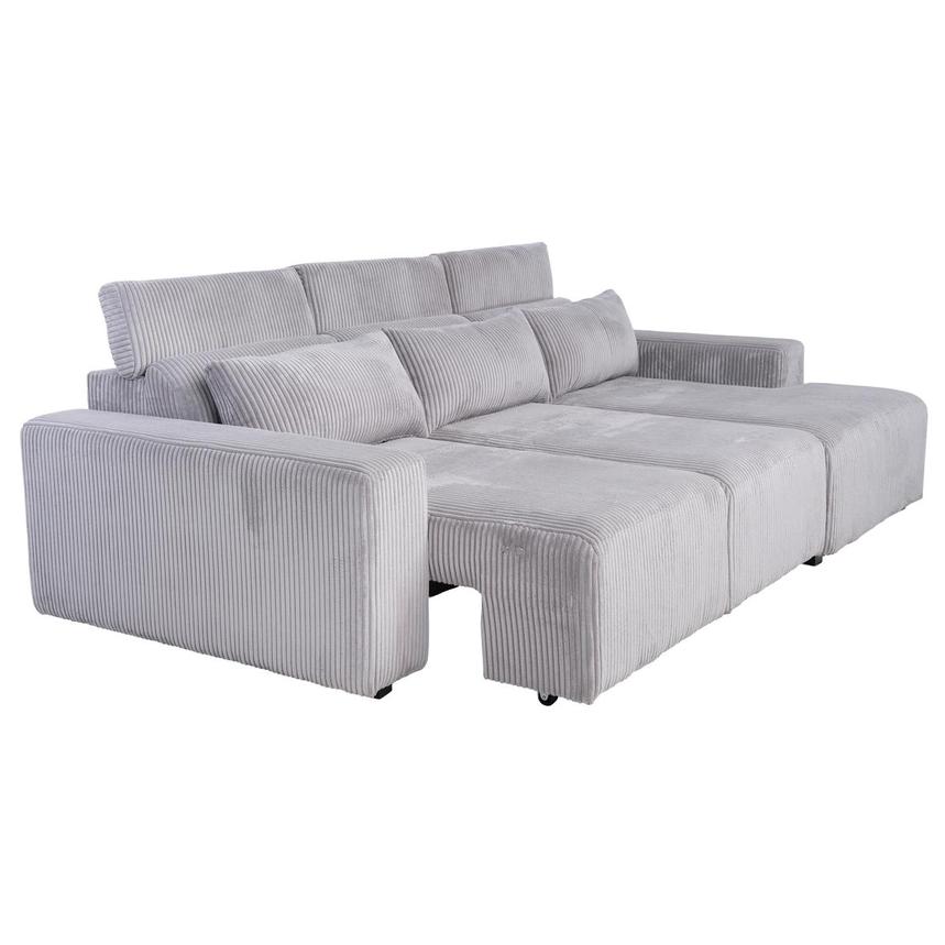 Flow Gray Sliding Sofa w/Right Chaise  alternate image, 4 of 11 images.