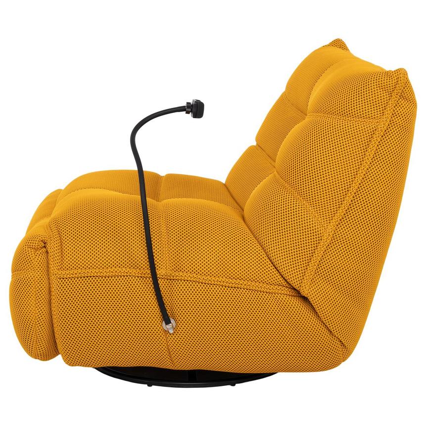 Wyatt Yellow Swivel Glider Recliner  alternate image, 6 of 13 images.