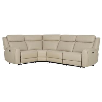 Miata Leather Power Reclining Sectional with 4PCS/2PWR