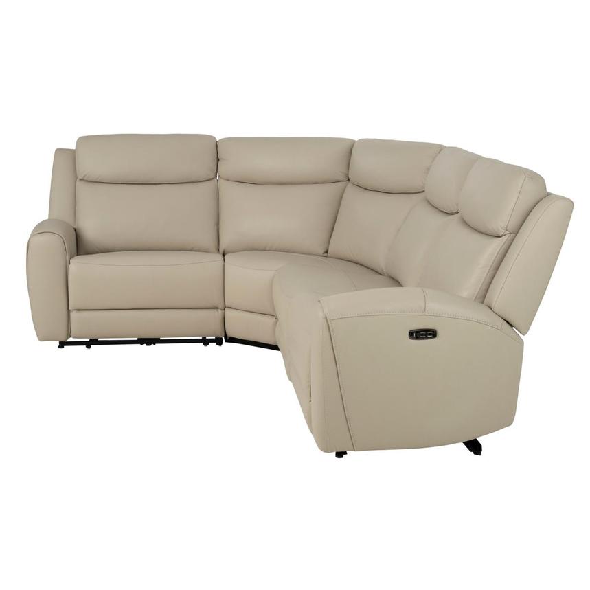 Miata Leather Power Reclining Sectional with 4PCS/2PWR  alternate image, 3 of 10 images.