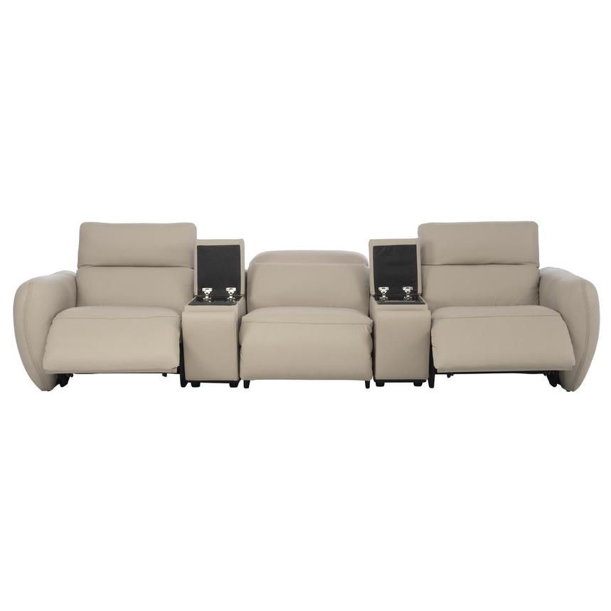 Baloo Home Theater Leather Seating with 5PCS/2PWR  alternate image, 3 of 12 images.