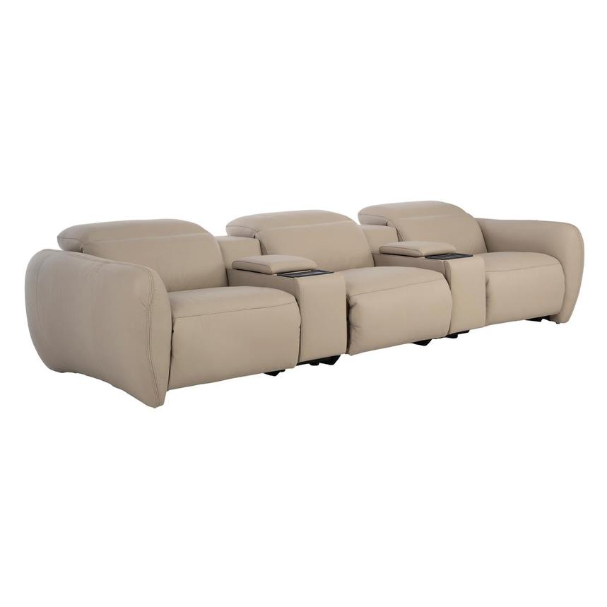 Baloo Home Theater Leather Seating with 5PCS/2PWR  alternate image, 3 of 12 images.