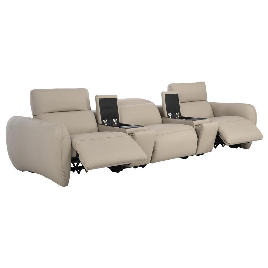 Baloo Home Theater Leather Seating with 5PCS/2PWR alternate image, 4 of 12 images.