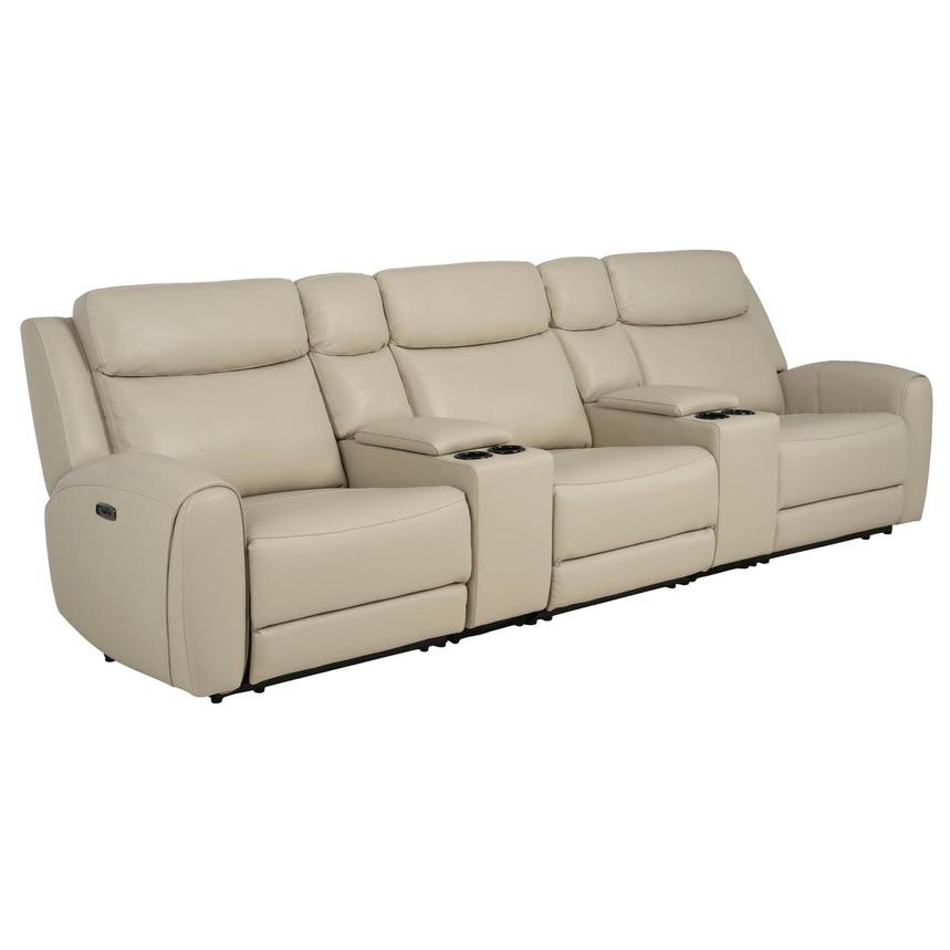 Miata Home Theater Leather Seating with 5PCS/2PWR  alternate image, 3 of 11 images.