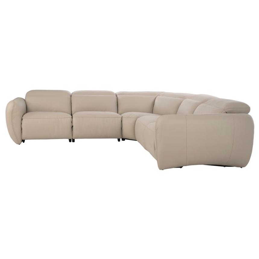 Baloo Leather Power Reclining Sectional with 5PCS/3PWR alternate image, 4 of 9 images.