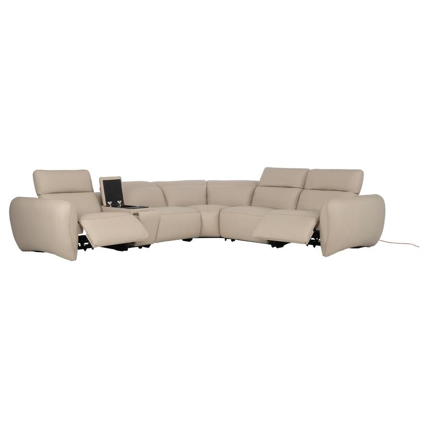 Baloo Leather Power Reclining Sectional with 6PCS/2PWR  alternate image, 3 of 12 images.