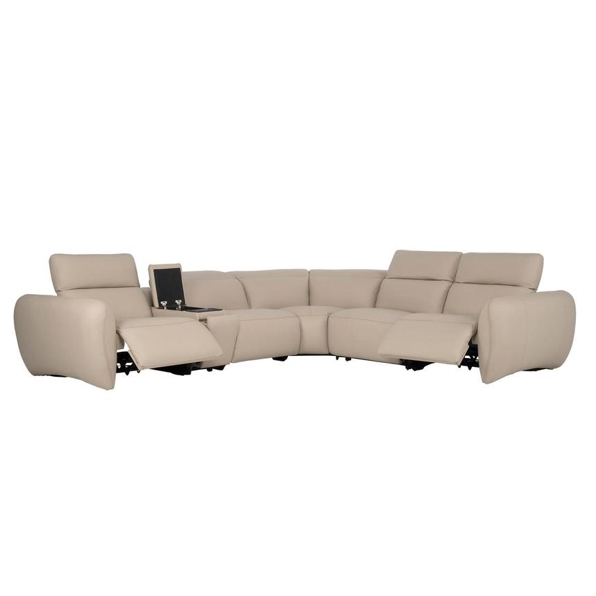 Baloo Leather Power Reclining Sectional with 6PCS/2PWR  alternate image, 3 of 12 images.