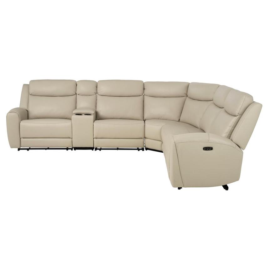 Miata Leather Power Reclining Sectional with 6PCS/2PWR  alternate image, 3 of 12 images.