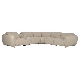 Baloo Leather Power Reclining Sectional with 6PCS/3PWR