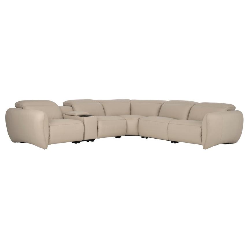 Baloo Leather Power Reclining Sectional with 6PCS/2PWR main image, 1 of 12 images.