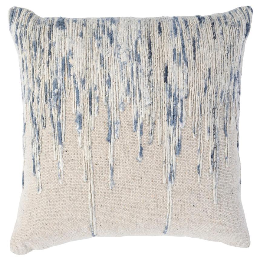 Malla Natural/Blue Accent Pillow main image, 1 of 3 images.