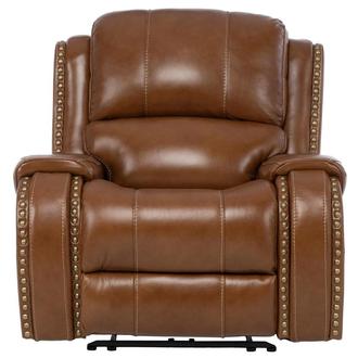 Durham Tan Leather Power Recliner