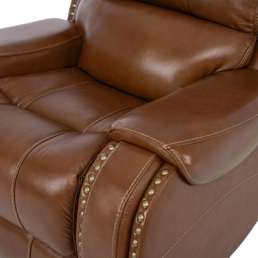 Durham Tan Leather Power Recliner  alternate image, 8 of 11 images.