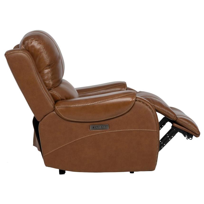 Durham Tan Leather Power Recliner alternate image, 4 of 11 images.