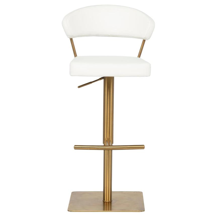 Bold White/Gold Adjustable Stool  alternate image, 3 of 9 images.