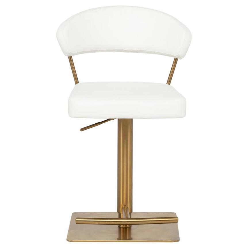 Bold White/Gold Adjustable Stool alternate image, 2 of 9 images.