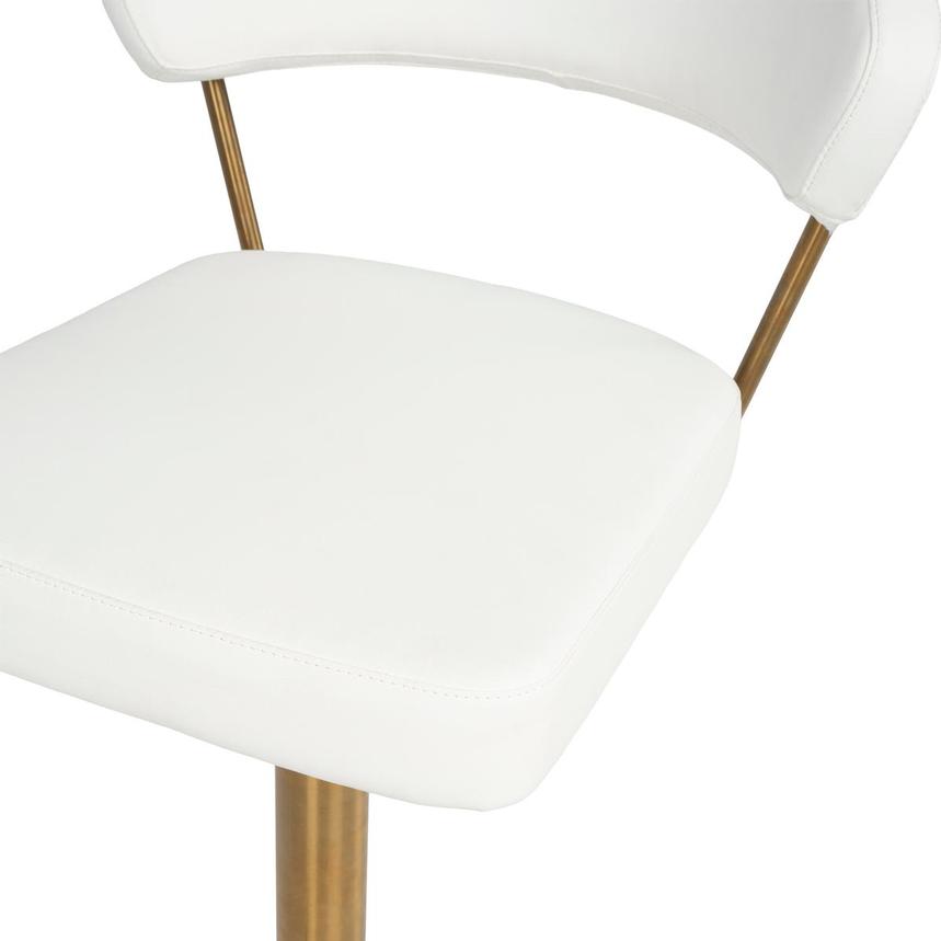 Bold White/Gold Adjustable Stool alternate image, 7 of 9 images.