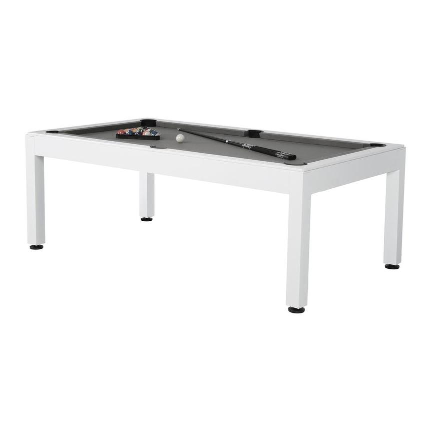 Jollity White Outdoor Billiard/Pool Table By Panama Jack  main image, 1 of 13 images.