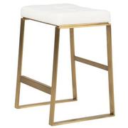 Sabriel White/Gold Counter Stool  main image, 1 of 6 images.
