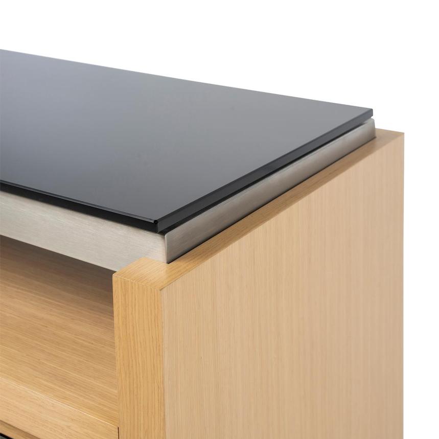 Teire Natural Electric Fireplace w/Cabinets  alternate image, 6 of 7 images.