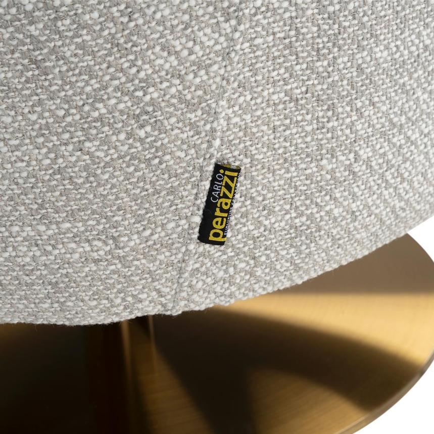 Echo Taupe Swivel Accent Chair  alternate image, 8 of 8 images.